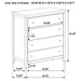 Wilkes 4 & 5 Piece E.King, Queen, Twin, & Full Bedroom Set - Orbit Furniture (Richmond,BC)