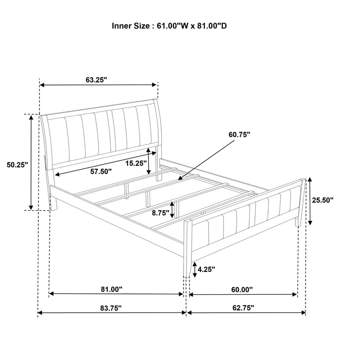 Wilkes 4 & 5 Piece E.King, Queen, Twin, & Full Bedroom Set - Orbit Furniture (Richmond,BC)