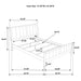 Wilkes 4 & 5 Piece E.King, Queen, Twin, & Full Bedroom Set - Orbit Furniture (Richmond,BC)