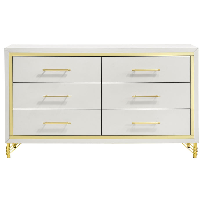 Lucia 4 & 5 Piece Bedroom Set King & Queen Beige & Grey - Orbit Furniture (Richmond,BC)