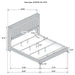 Lucia 4 & 5 Piece Bedroom Set King & Queen Beige & Grey - Orbit Furniture (Richmond,BC)