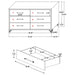 Lucia 4 & 5 Piece Bedroom Set King & Queen Beige & Grey - Orbit Furniture (Richmond,BC)
