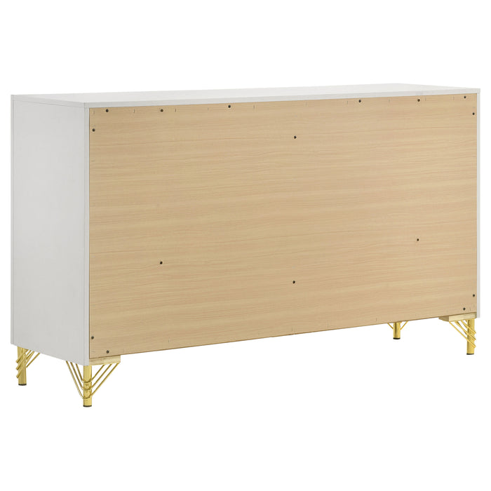 Lucia 4 & 5 Piece Bedroom Set King & Queen Beige & Grey - Orbit Furniture (Richmond,BC)