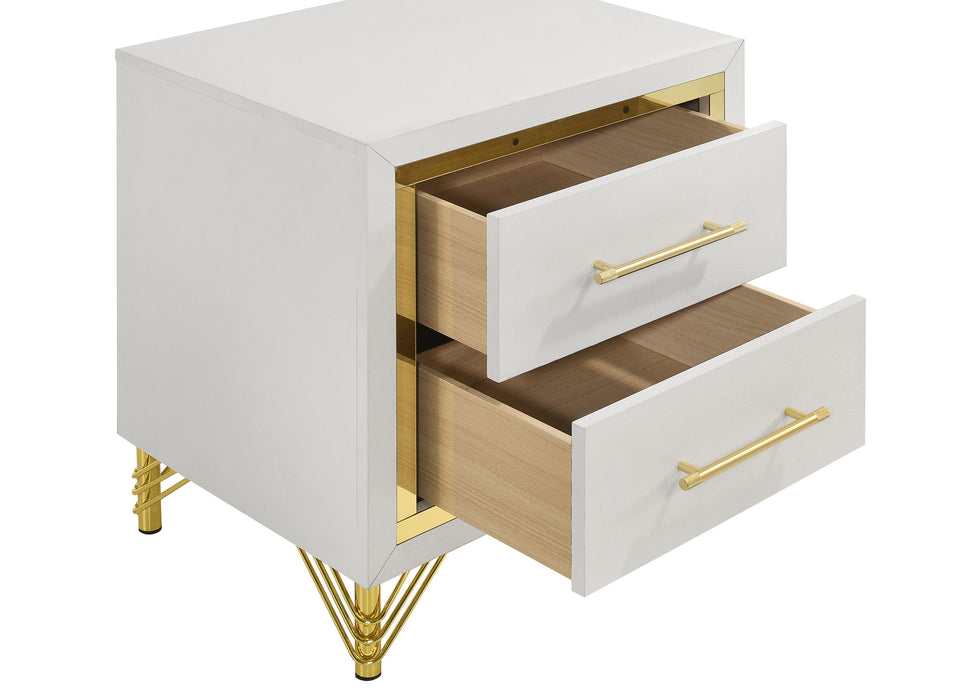 Lucia 4 & 5 Piece Bedroom Set King & Queen Beige & Grey - Orbit Furniture (Richmond,BC)