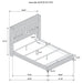 Lucia 4 & 5 Piece Bedroom Set King & Queen Beige & Grey - Orbit Furniture (Richmond,BC)