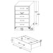 Lucia 4 & 5 Piece Bedroom Set King & Queen Beige & Grey - Orbit Furniture (Richmond,BC)