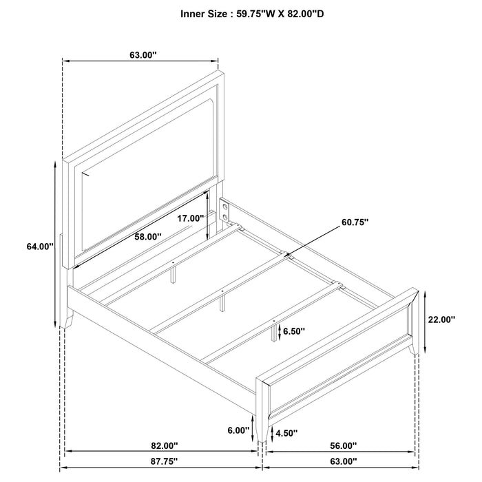 Marielle California King, E.King, & Queen Bed - Orbit Furniture (Richmond,BC)