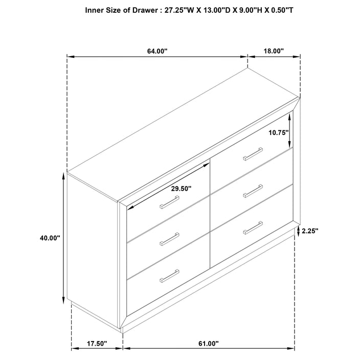 Kenora 4 & 5 Piece Bedroom Set E.King, Queen, & Cal.king - Orbit Furniture (Richmond,BC)