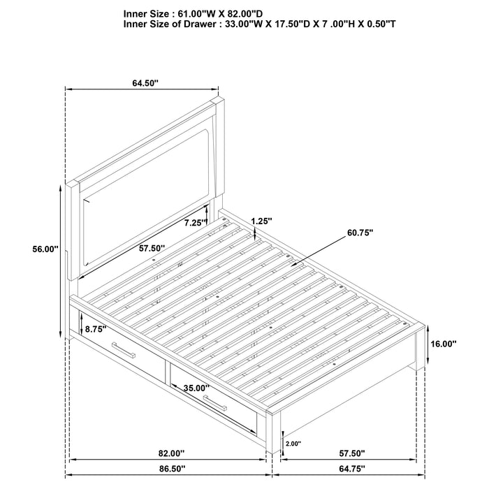 Kenora 4 & 5 Piece Bedroom Set E.King, Queen, & Cal.king - Orbit Furniture (Richmond,BC)