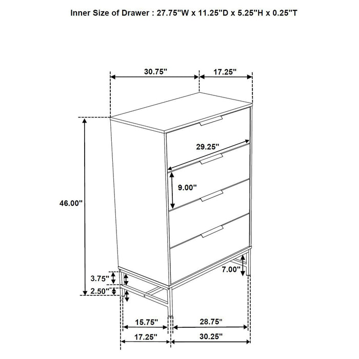 Sonora 4 & 5 Piece Bedroom Set - Orbit Furniture (Richmond,BC)