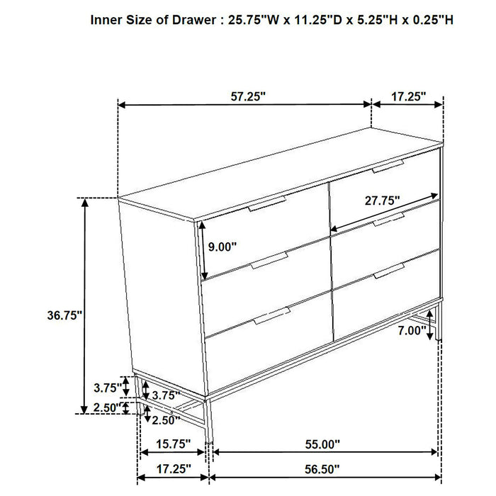 Sonora 4 & 5 Piece Bedroom Set - Orbit Furniture (Richmond,BC)