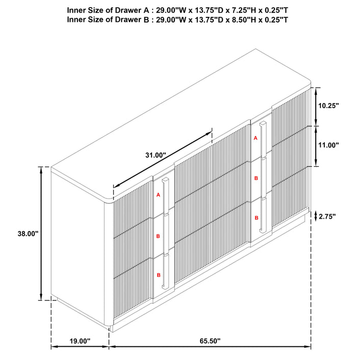 Terrace 4 & 6 Piece E.King, Cal.King, & Queen Bedroom Set - Orbit Furniture (Richmond,BC)