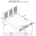 Terrace California King, E.King, & Queen Bed - Orbit Furniture (Richmond,BC)