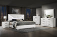 Ives 4 & 5 Piece Bedroom Set E.king & Queen White & Grey - Orbit Furniture (Richmond,BC)