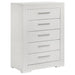 Ives 4 & 5 Piece Bedroom Set E.king & Queen White & Grey - Orbit Furniture (Richmond,BC)