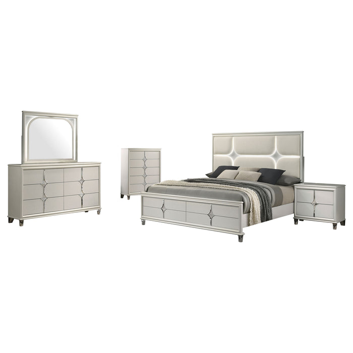 Olivia 4 & 5 Piece Bedroom Set E.King, Queen, & Cal.King - Orbit Furniture (Richmond,BC)
