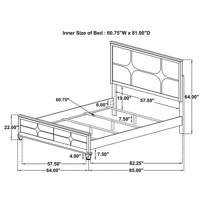 Olivia 4 & 5 Piece Bedroom Set E.King, Queen, & Cal.King - Orbit Furniture (Richmond,BC)