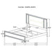 Marmore 4 & 5 Pc E.king, Cal.king, & Queen Bedroom Set - Orbit Furniture (Richmond,BC)