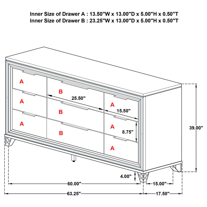 Marmore Dresser - Orbit Furniture (Richmond,BC)