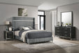 Lucia 4 & 5 Piece Bedroom Set King & Queen Beige & Grey - Orbit Furniture (Richmond,BC)