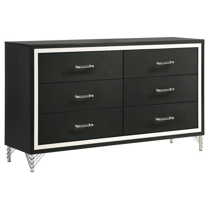 Lucia 4 & 5 Piece Bedroom Set King & Queen Beige & Grey - Orbit Furniture (Richmond,BC)