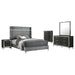 Lucia 4 & 5 Piece Bedroom Set King & Queen Beige & Grey - Orbit Furniture (Richmond,BC)