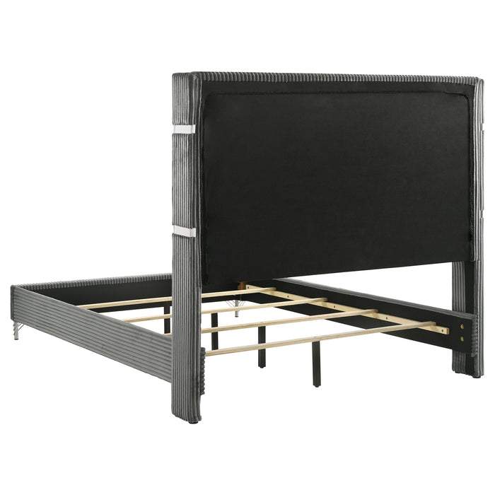 Lucia 4 & 5 Piece Bedroom Set King & Queen Beige & Grey - Orbit Furniture (Richmond,BC)