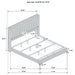 Lucia 4 & 5 Piece Bedroom Set King & Queen Beige & Grey - Orbit Furniture (Richmond,BC)
