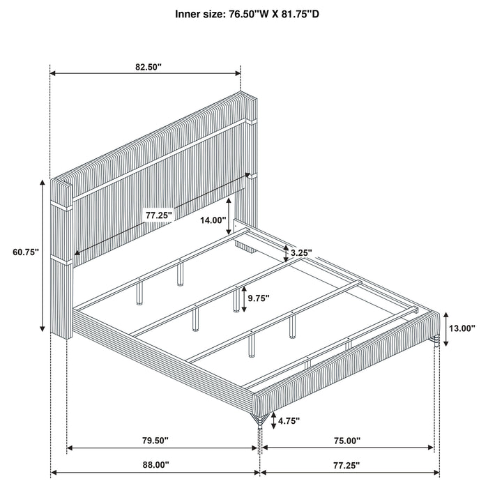 Lucia 5 Pc Bedroom Set - Orbit Furniture (Richmond,BC)