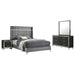 Lucia 4 & 5 Piece Bedroom Set King & Queen Beige & Grey - Orbit Furniture (Richmond,BC)