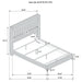 Lucia 4 & 5 Piece Bedroom Set King & Queen Beige & Grey - Orbit Furniture (Richmond,BC)