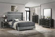 Lucia Eastern King & Queen Bed Beige & Grey - Orbit Furniture (Richmond,BC)