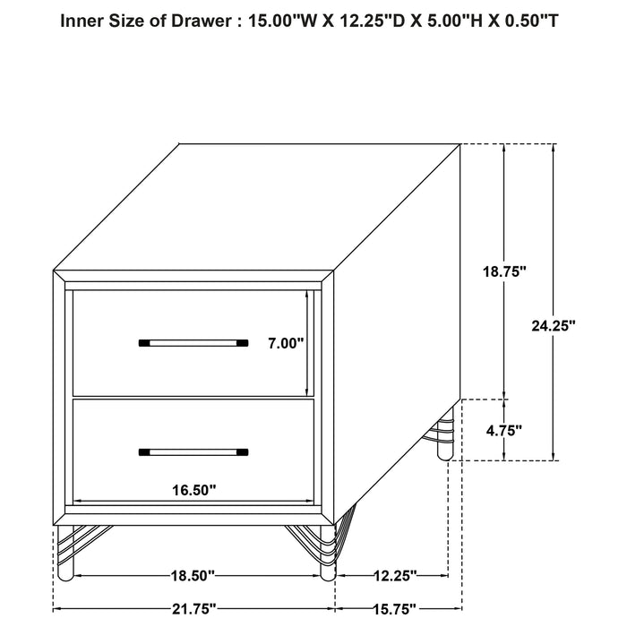 Lucia Nightstand - Orbit Furniture (Richmond,BC)