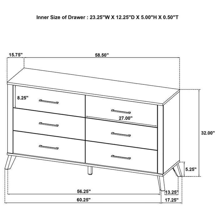 Kaywood 4 & 5 Pc Bedroom Set Full, E.King, Queen & Twin - Orbit Furniture (Richmond,BC)