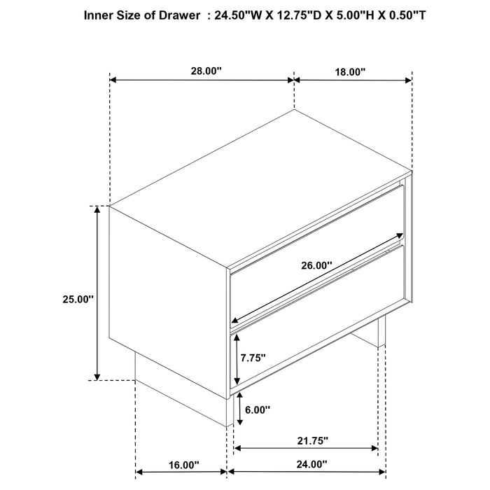 Glenwood Nightstand - Orbit Furniture (Richmond,BC)