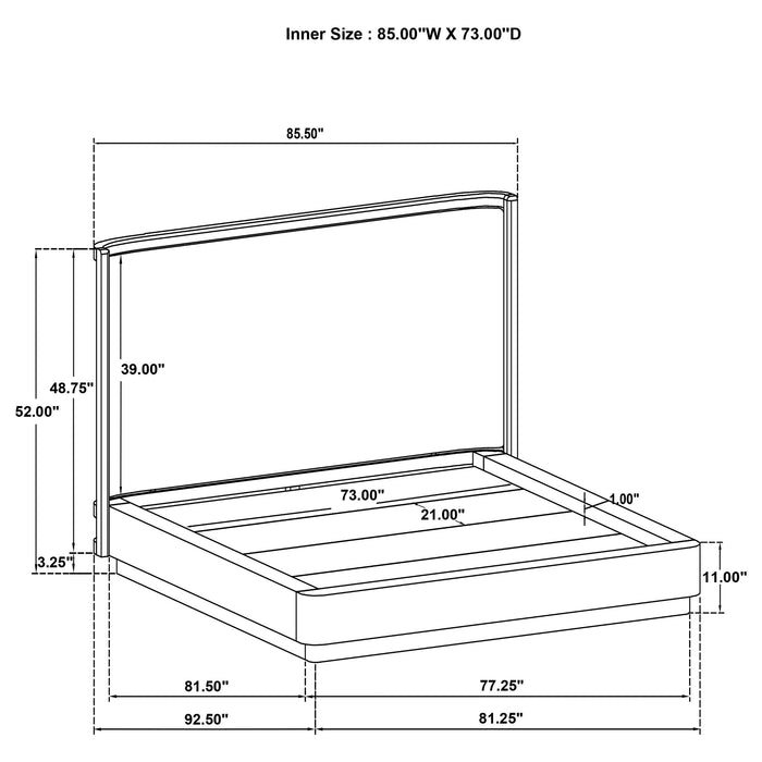 Kailani 4 & 5 Pc Bedroom Set E.King, Cal.King & Queen - Orbit Furniture (Richmond,BC)