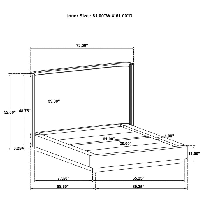 Kailani 4 & 5 Pc Bedroom Set E.King, Cal.King & Queen - Orbit Furniture (Richmond,BC)