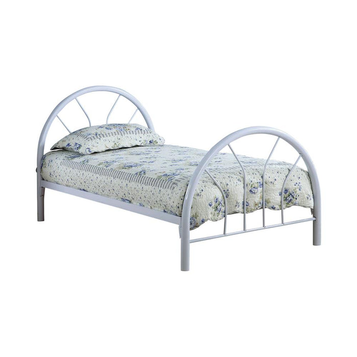 Marjorie Twin Platform Bed Black, Blue, & White - Orbit Furniture (Richmond,BC)