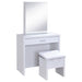 Harvey 2-piece Vanity Set with Lift-Top Stool White - Orbit Furniture (Richmond,BC)