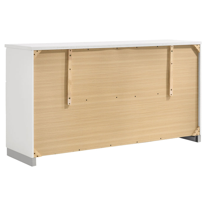 Jeremaine 5 Pc Bedroom Sets White - Orbit Furniture (Richmond,BC)