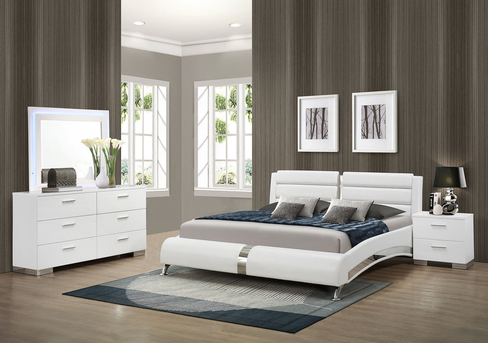 Jeremaine 5 Pc Bedroom Sets White - Orbit Furniture (Richmond,BC)