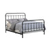 Livingston California King, E.King, & Queen Panel Metal Bed Dark Bronze - Orbit Furniture (Richmond,BC)