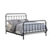 Livingston California King, E.King, & Queen Panel Metal Bed Dark Bronze - Orbit Furniture (Richmond,BC)