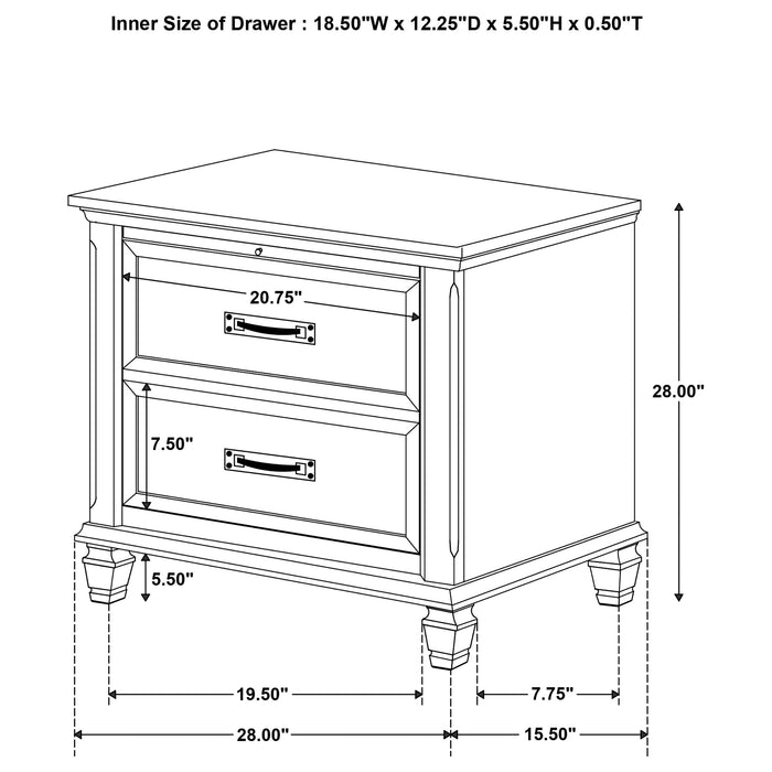 Devon Bedroom Set White - Orbit Furniture (Richmond,BC)