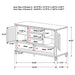Devon Bedroom Set White - Orbit Furniture (Richmond,BC)