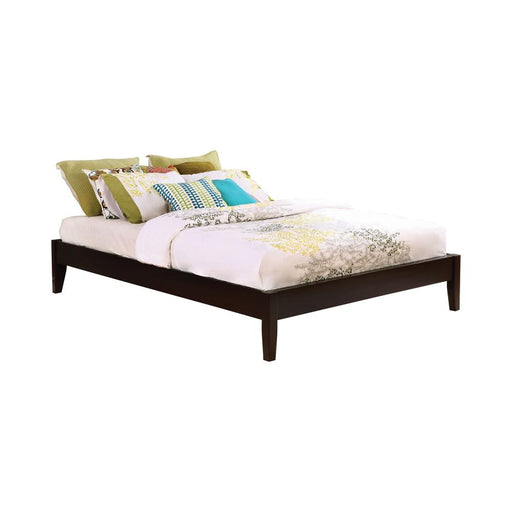 Hounslow California King, E.King, & Queen Universal Platform Bed Cappuccino - Orbit Furniture (Richmond,BC)