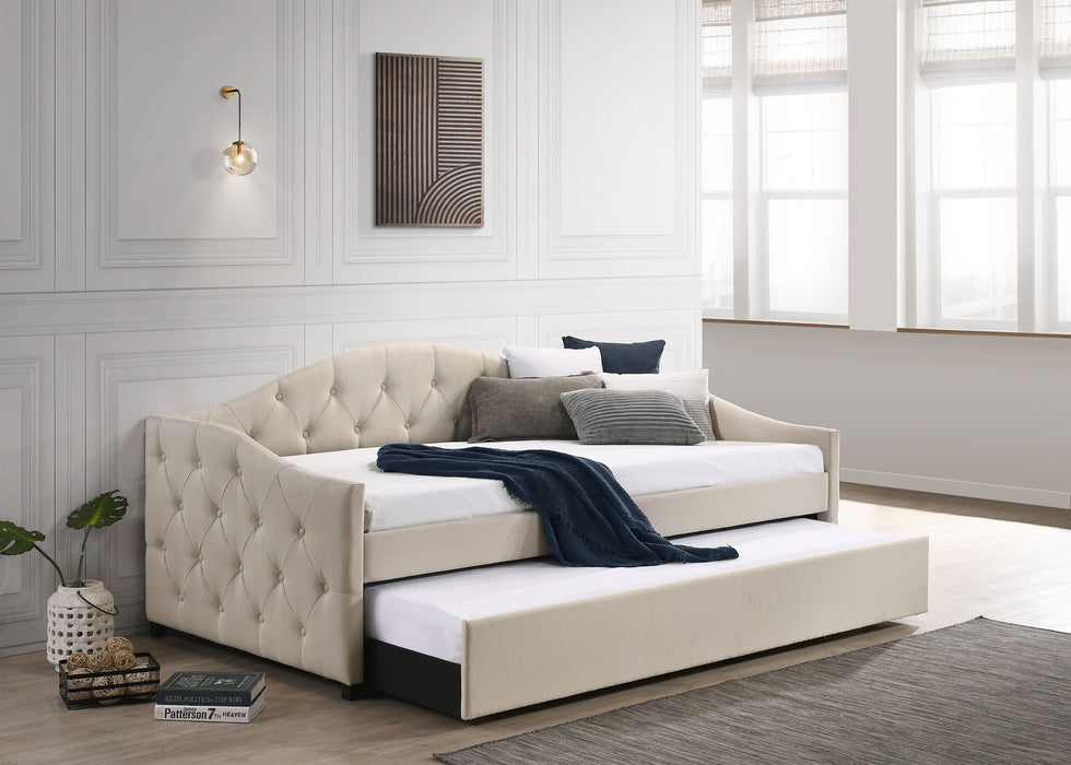 Sadie Upholstered Twin Daybed with Trundle - Orbit Furniture (Richmond,BC)