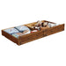 Oakdale Wood Twin Daybed with Trundle Rustic Honey - Orbit Furniture (Richmond,BC)