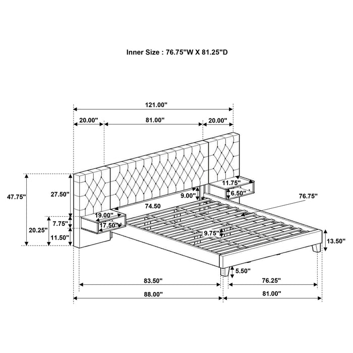 Marley Eastern King & Queen Bed - Orbit Furniture (Richmond,BC)