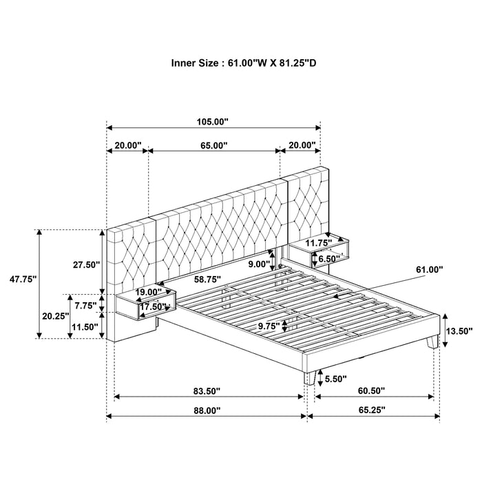 Marley Eastern King & Queen Bed - Orbit Furniture (Richmond,BC)